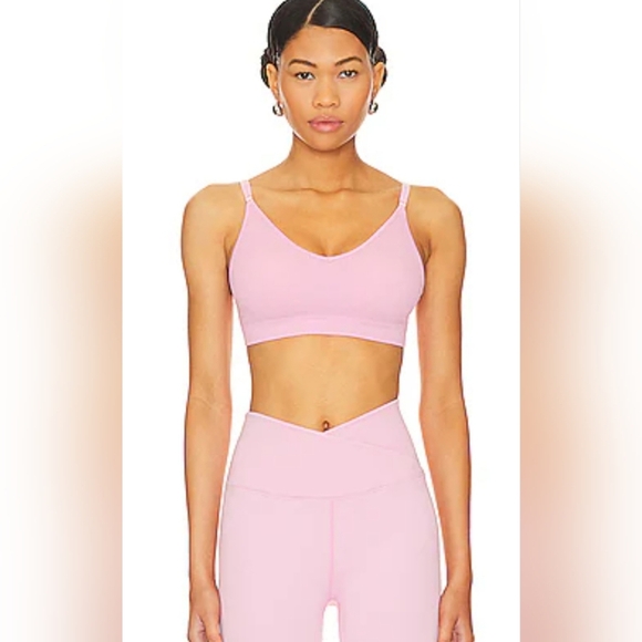 Spiritual Gangster Destiny Seamless Triangle Light Pink Sports Bra With Padding - Picture 1 of 7